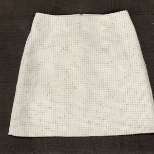 Cream & gold tweed skirt size 8